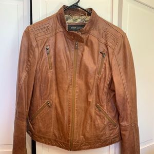 Medium Tan Leather Jacket